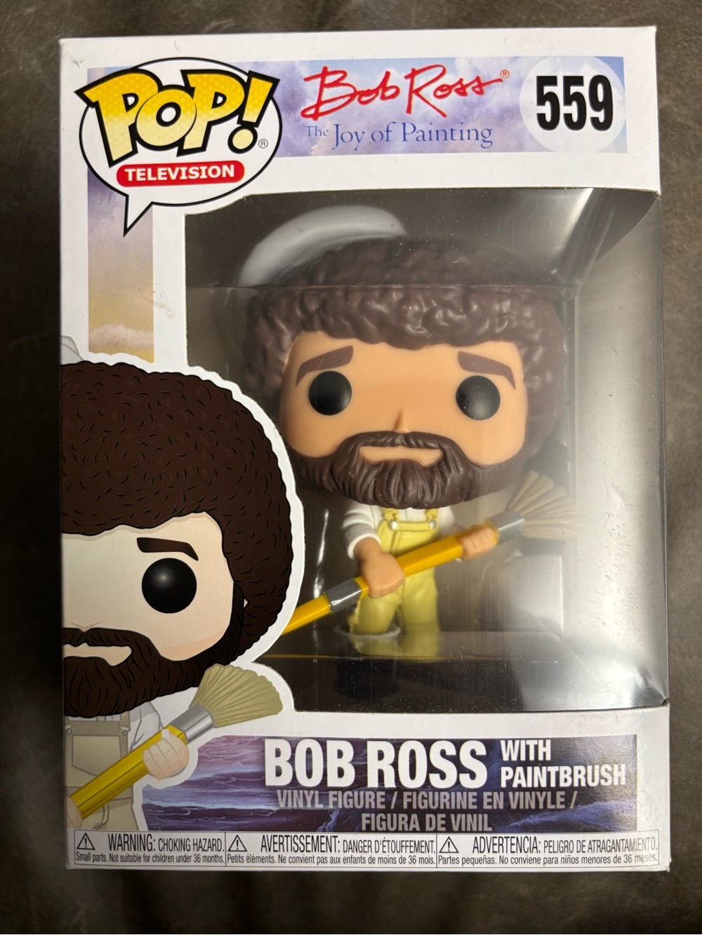 Bob Ross with Paintbrush Funko Pop #559